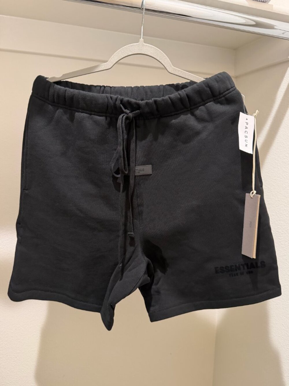 Essentials Black Sweat Shorts NWT Unisex